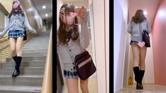 【個人撮影】ギャル学生服コスプレでドキドキのお出かけでいっちゃった❤️[AG-20]【女装】