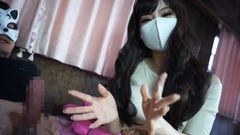 This is a video of Kanon Amasaki having sex with her own fans.