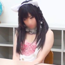 【素人】猫耳コスプレをした色白美女♥ おとなしいのに、フェラ中にオナニー → ゴム無しセックスでイク～♥ FC2-PPV-4559624