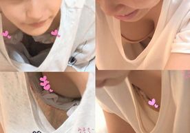 【谷間乳首チラ】とあるベ●マサークルの風景{vol.17}2名！巨乳谷間**+ハイハイ競争奮闘**
