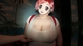 アニメマスクに爆乳ボディ！肉弾爆尻あるエロレイヤー！