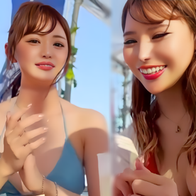 FC2-PPV-4730973 海ナンパ第二弾!清楚系&ギャル系JDの二人組をナンパ☀ 潮吹きまくり!中出しと顔射の2連発です!