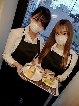 [HD/1.9G] FC2-PPV-2450470 バイト仲間のカフェ店員・黒髪のあの子と巨乳のあの子と3P