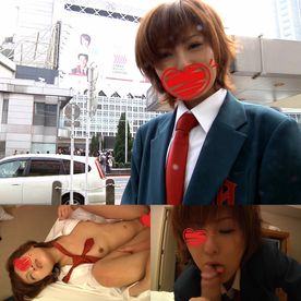 Clothed sex with Japanese school uniform cosplayers, good pussy that likes kissing（japanese uncensor