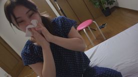 鼻炎の可愛い**の「くしゃん」を浴び、ドロドロの舌で鼻腔や顔面舐められ昇天！（完全オリジナル）