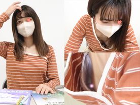 【個別補習班】娃娃臉美女/美乳從搖曳的胸部到乳頭都一覽無遺【胸照/內褲照】