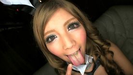 ぴょんぴょんっおフェラの〜黒ギャルバニーちゃん！！エロ〜いお尻にご注目！！