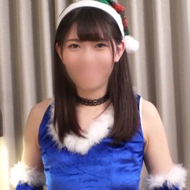 【素人/個撮】青いミニスカサンタ美女のホロ酔いSEX。エロマンコに激ズボ。