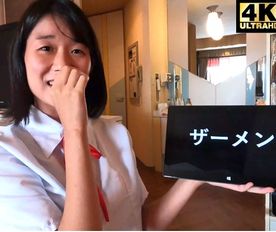 垢抜けないＡカップ生*☆優(あゆ)ちゃん、抜き打ち『エッチな用語検定』に挑戦！⇒超恥ずかし姿で赤面セックス【第四弾ハメ撮り】