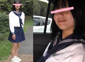 剛毛マキちゃん車内フェラチャレンジ
