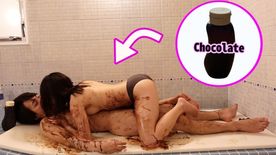 バレンタインデーに全身チョコレートSEXをプレゼントしてきた彼女がエロい。