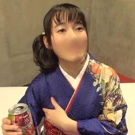 【成人式ナンパ】晴れ着を脱ぐとHカップ爆乳！黒髪清楚美女の色白ボディに激ハメ。