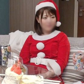 【素人】黒髪ボブ童顔の20歳**大生をナンパ。サンタコスのままほろ酔い気分で浮かれるハメ撮りセックス。