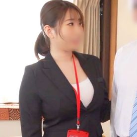 【素人】郵便局員の爆乳美人妻”中村さん” 硬い亀頭がポルチオにあたって、歓喜のメス声で「ザーメン中出しして？♥」