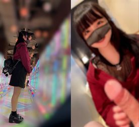 【パンチラ】【ガチ交渉】激かわ原宿**のパンツが見たくて。。。さらに交渉でフェラまで♥