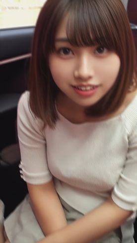 【車内連続中出し】可愛すぎ女大生 ゆうかちゃん２１歳。中出し未経験の後輩♂にやらせてあげたら。。 FC2-PPV-4412179