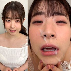 個撮）【おねだり顔射15】可愛い顔してデカ舌エロ過ぎ！【Fカップ柔乳】ねっとり丸呑みディープスロートフェラ