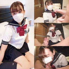 【18歳】清楚系・童顔の制服リフレ嬢のおじさんペニスねぶりと手コキ責め無限焦らしで究極濃厚フェラ!!