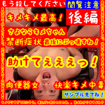 FC2 PPV 1611267 【最新作は瞳孔ガン開き】【キメちゃん最後の調教】【**気で責めた90分_後編】★セクロス先生のキメちゃん連続絶頂変態調教日記