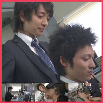 イケメンアスリート系新人リーマンが誰もいないオフィスでホモの先輩からアナル開発される！