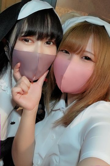 100本限定【無修正】ハロウィン2人組・敏感金髪ギャル×黒髪巨乳・コスプレ女子と悪戯に