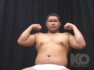 ガチデブ君がオナニー披露!オナホに感じてザー汁発射!!　