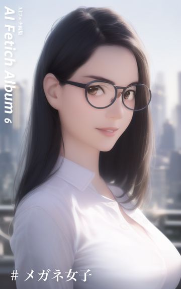 AI Fetich Album #6 メガネ女子【AIグラビア写真集】