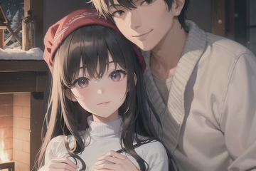 AIアニメ　冬の恋人たち