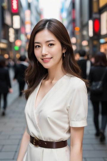 AI美女モデル「街を散歩がてら」