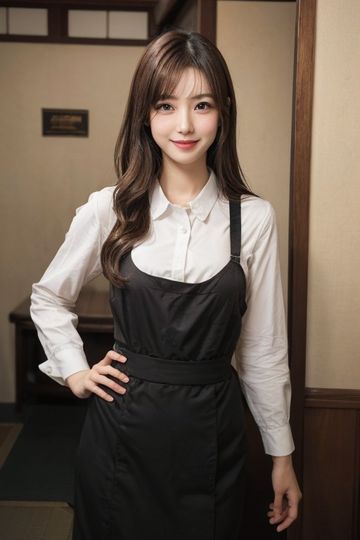AI美女「おうちでウエイトレスごっこ」