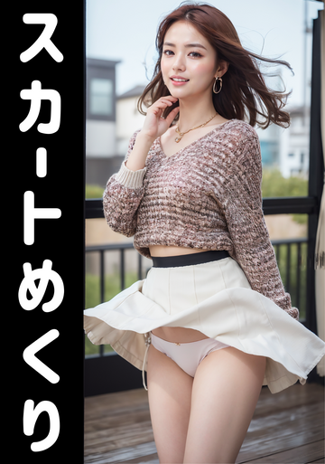 「美女のスカートめくってみた」AI美女写真集