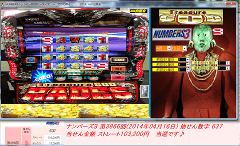 『 NUMBERSトレジャーＧＯＤハーディス』～マヤの神々