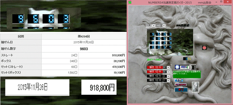 新作　[NUMBERS4当選測定器ガイガー2015]