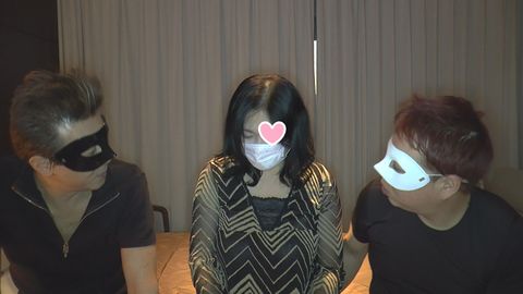 【個人撮影】【出張編】顔出し　Iカップ、48歳の奥様、初複数プレイで、胸にもwww【高画質版有】