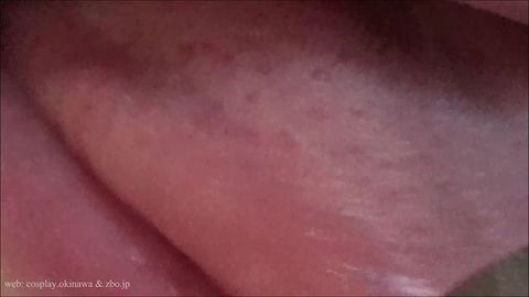 【フェチ:口・唇・舌・唾液・ベロ・ツバの超アップ映像】カメラをフェラチオって何なの？（外部から撮影）