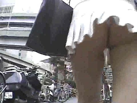 街角ミニスカ☆お尻ふりふりTバック丸見え編