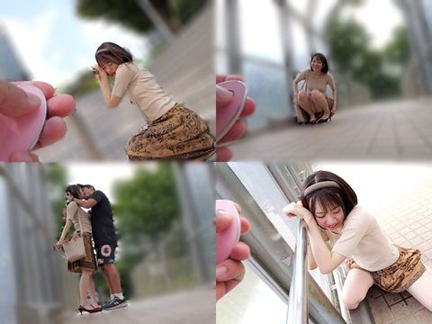 就活失敗続きのJDにリモバイ装着させて露出デート…羞恥と快感で外で発情し甘イキくり返す無毛マ●コに中出し