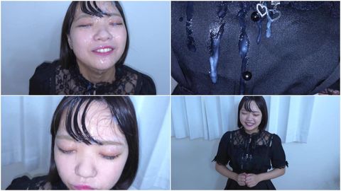[顔面崩壊]未曾有の志願者 絶世黒髪ショート美女あむちゃん。13発100ml超ザーメンを笑顔で顔射＆口内全部ごっくん