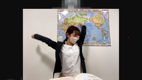 [Papershot/Remo] Pantyshot of getting excited during class and forgetting to wear panty shots/Female