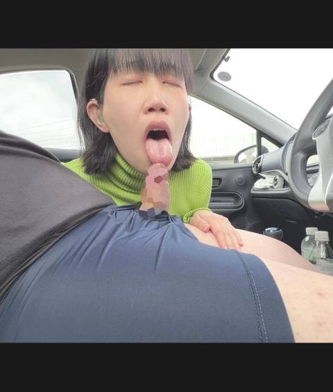 【監督太郎】 涼華ちゃん22歳就活生 車内フェラ　特殊な事情を持つ***