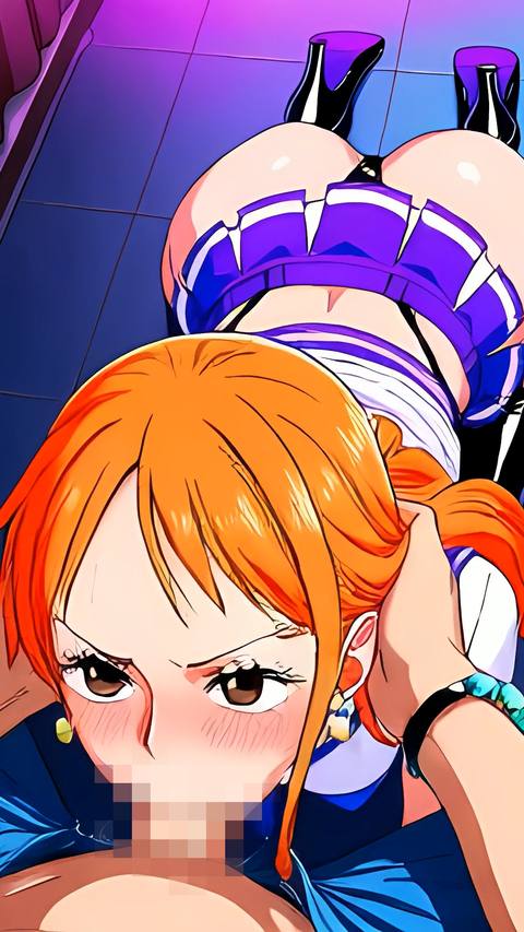 ワンピ○ス ナ〇のフェラチオ