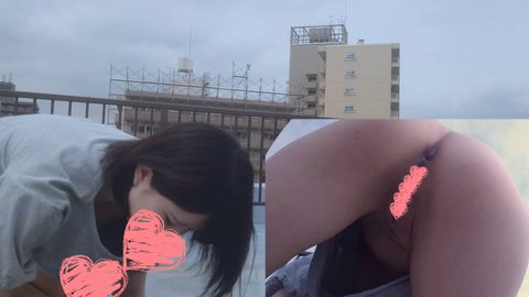 【個撮+屋外】ふわふわ系メンヘラ、校舎屋上フェラチオサポート3万円【4K画質】