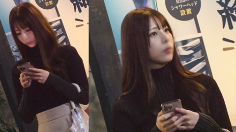 【立○んぼ】クールビューティー美女は意外と照れ屋であざとかわいい｜夜の街に咲いていた一輪の腰振りダンシングフラワー【みお(21)】