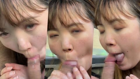 ★無修正★プリティ人妻さんとカ～SEX（SEX好きはどこでもやっちゃう）真昼間に団地の駐車場で我慢できずにSEX◆レビューで特典DL可能です