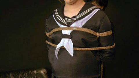 M男の*ゆうゆちゃん緊縛手コキフェラ発射