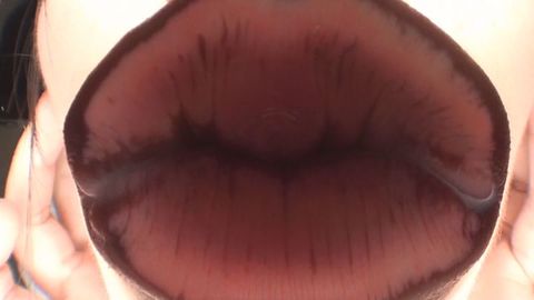 ガラス舐めキス【主観】