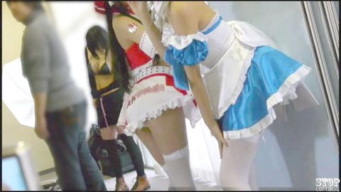 【HD】コスイベ★ドサクサ囲みローアングル12「大御所ねらい」