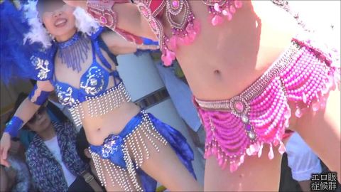 高画質FHD粘着サンバ02「半裸祭りアーケード」