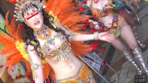 高画質FHD粘着サンバ02「半裸祭りアーケード」