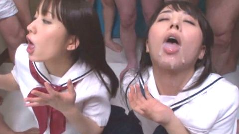 大沢佑香ちゃんと大沢美加ちゃんのW大沢でレズ行為中にフェラチオ精*****！